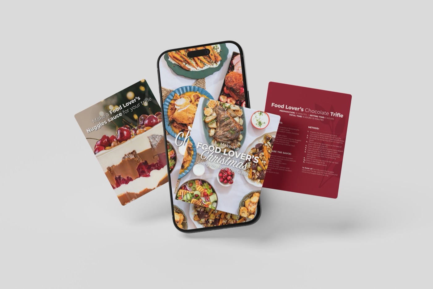 Branded gifting bags and recipe cards