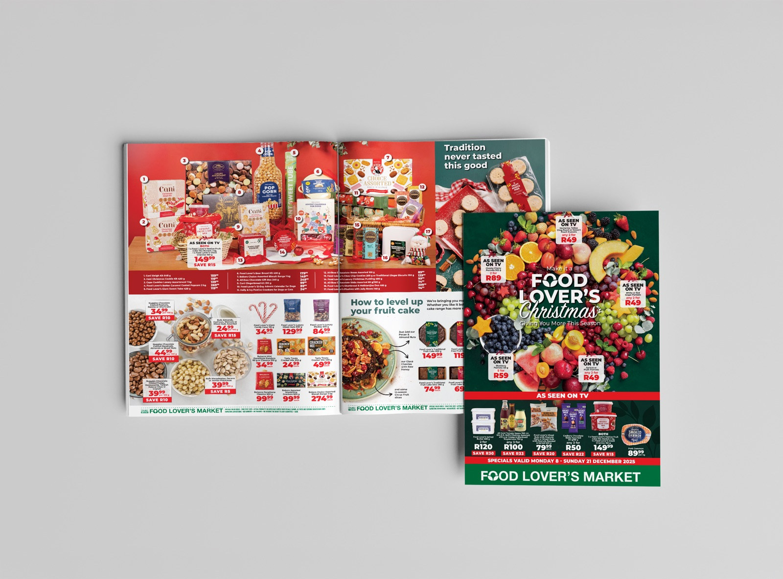 Food Lover's Christmas leaflet spread