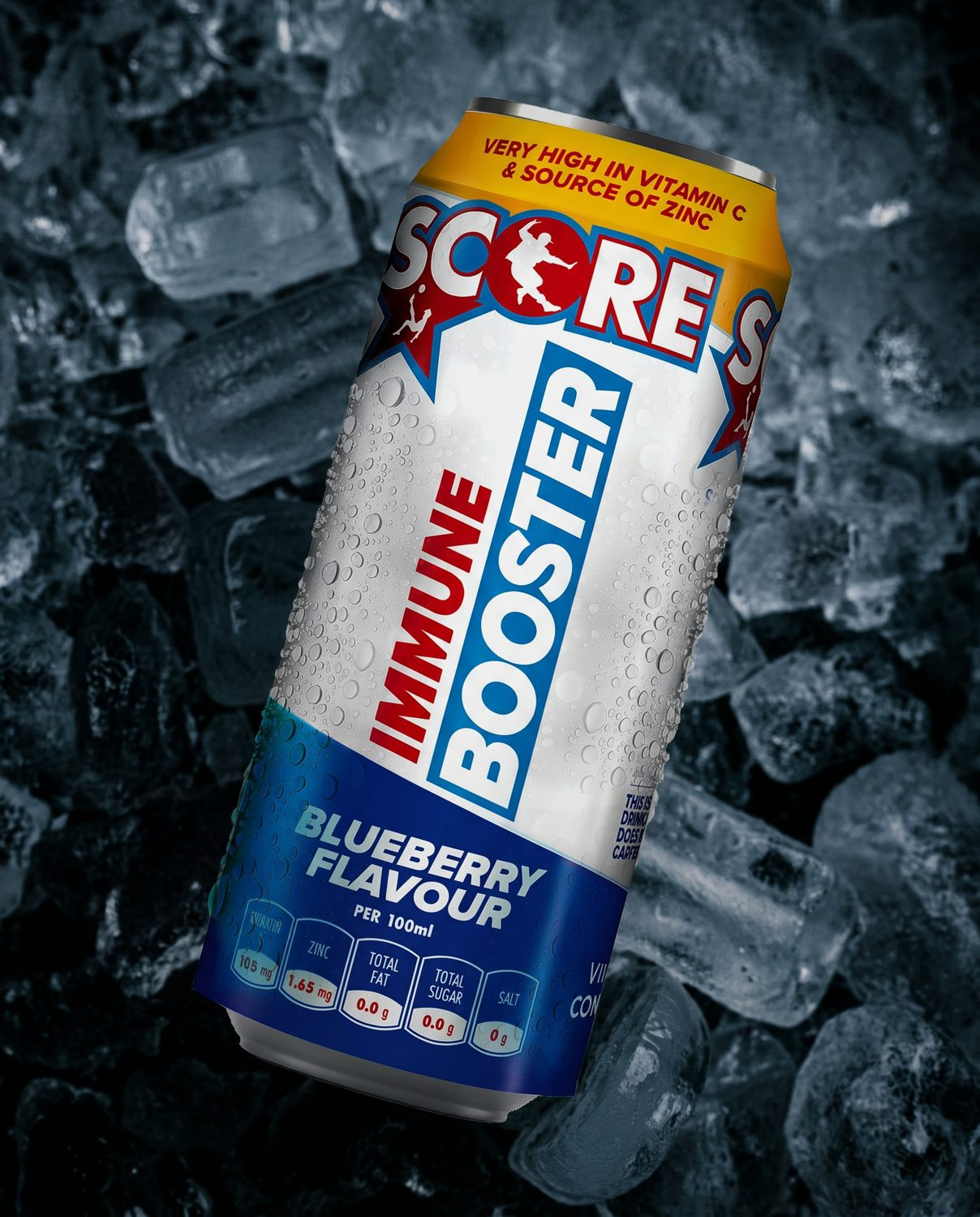 Score Immune Booster, blueberry on ice