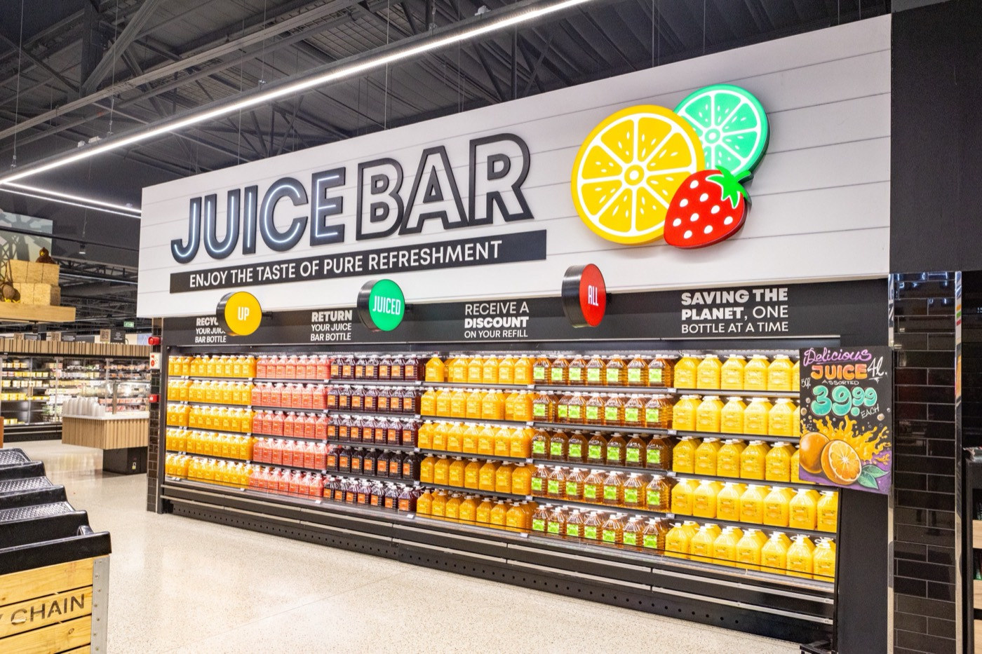 Juice bar interior