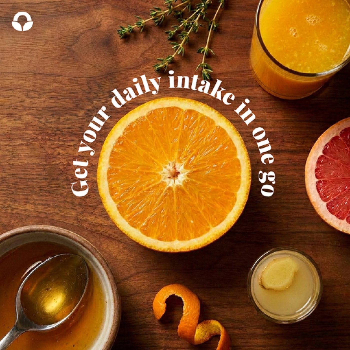 Get your daily intake in one go, citrus and honey