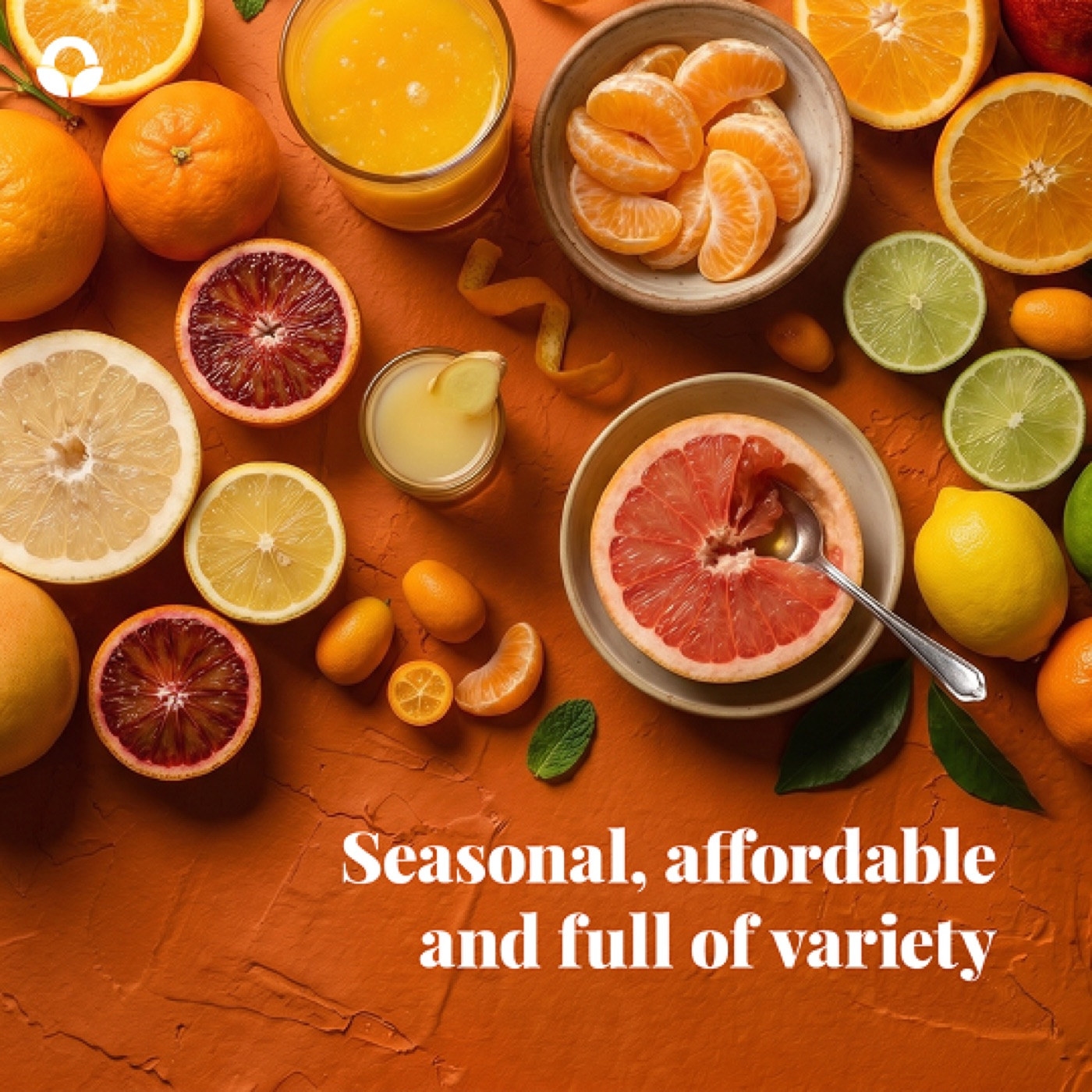 Seasonal, affordable and full of variety, citrus spread